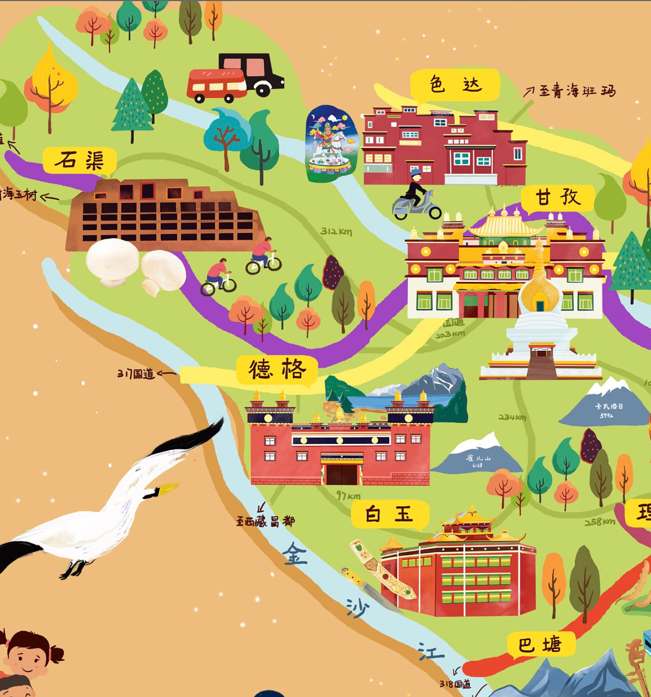 湛江手绘地图景区的文化宝库